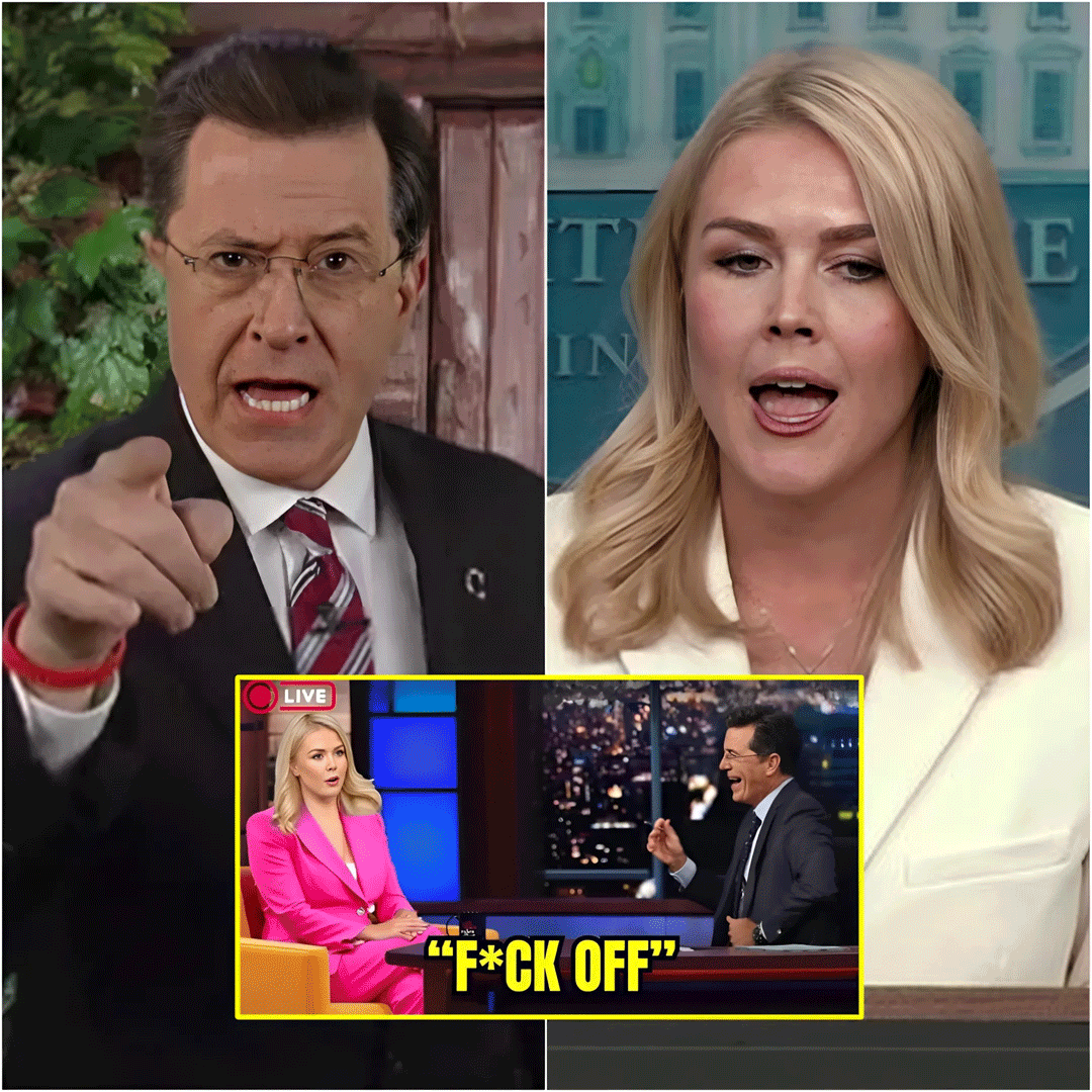Explosive Showdown: Karoline Leavitt Shocks Stephen Colbert with Brutal Truth—Audience Left Speechless!