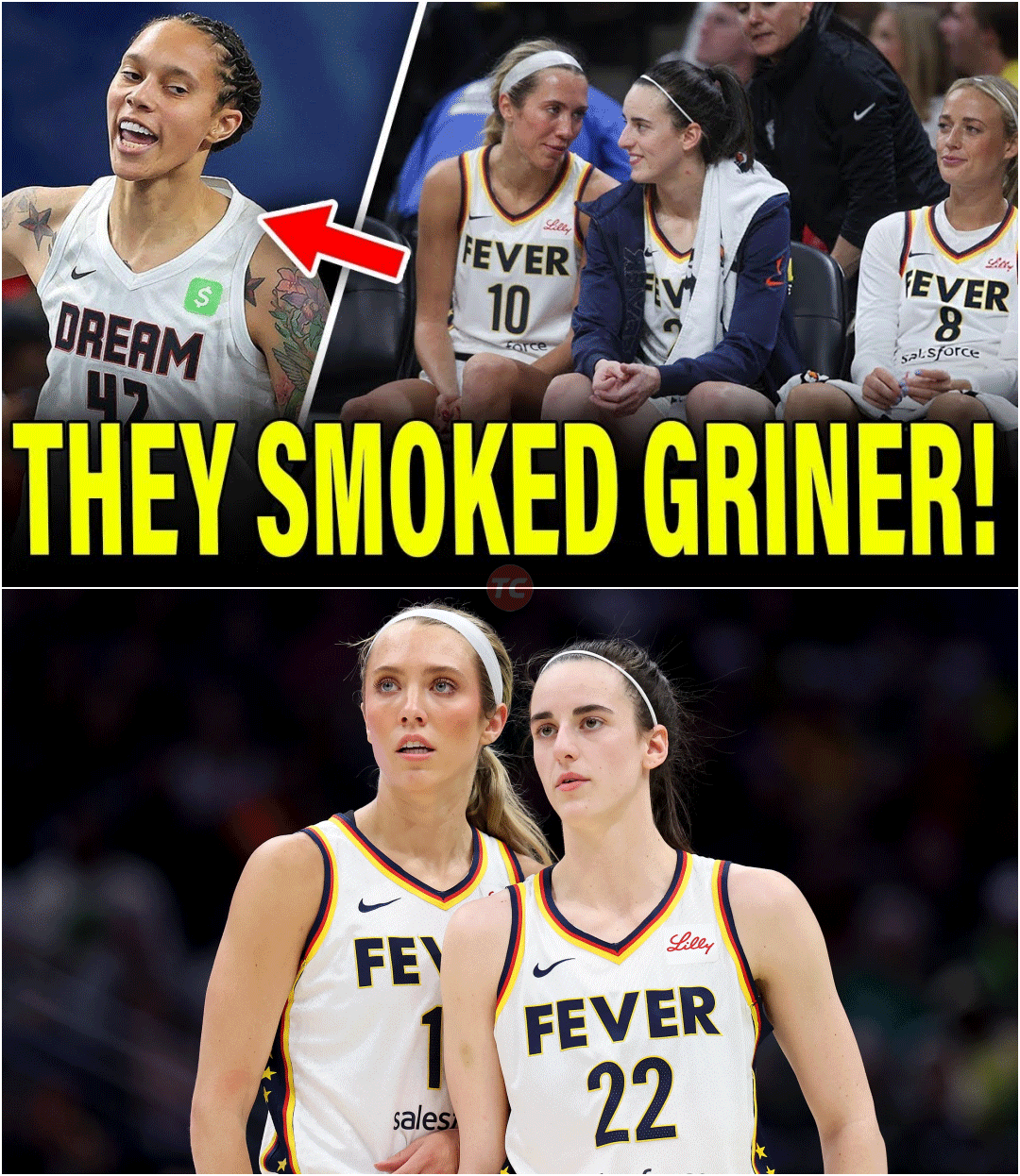 Caitlin Clark and Lexie Hull Lead Fever to Stunning Preseason Sweep Over Brittney Griner