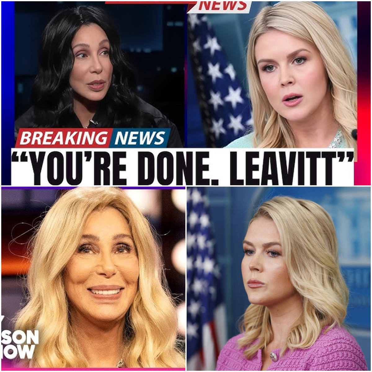 Caroline Leavitt Destroys Cher on Live TV—A Political Earthquake That Shook America