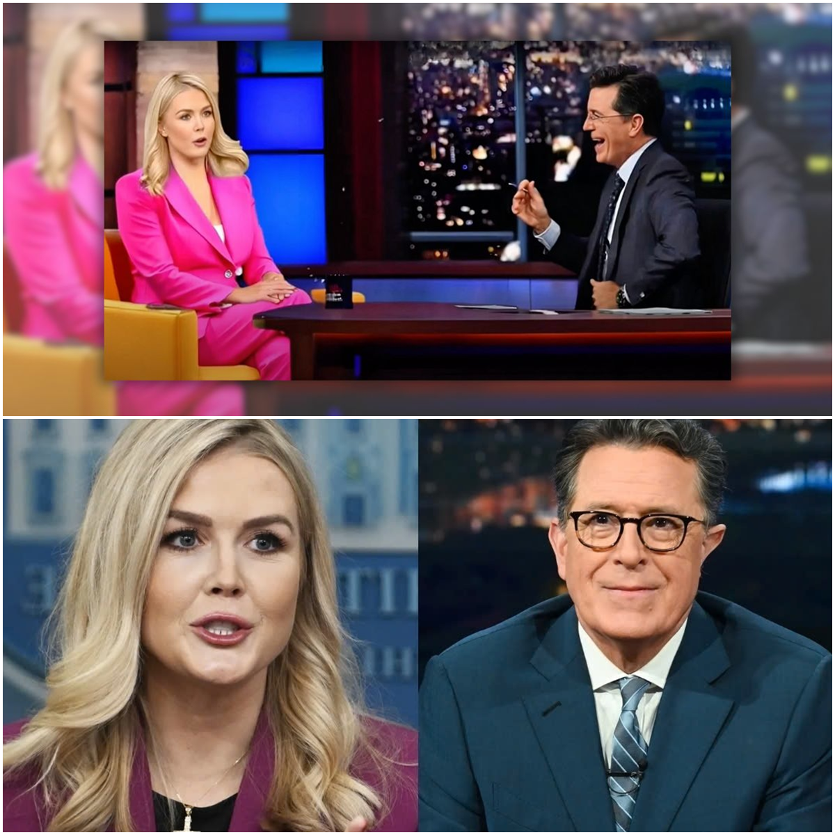 Karoline Leavitt Silences Stephen Colbert with Censored Truth Bomb on Live TV—CBS and Fox News in Total Meltdown