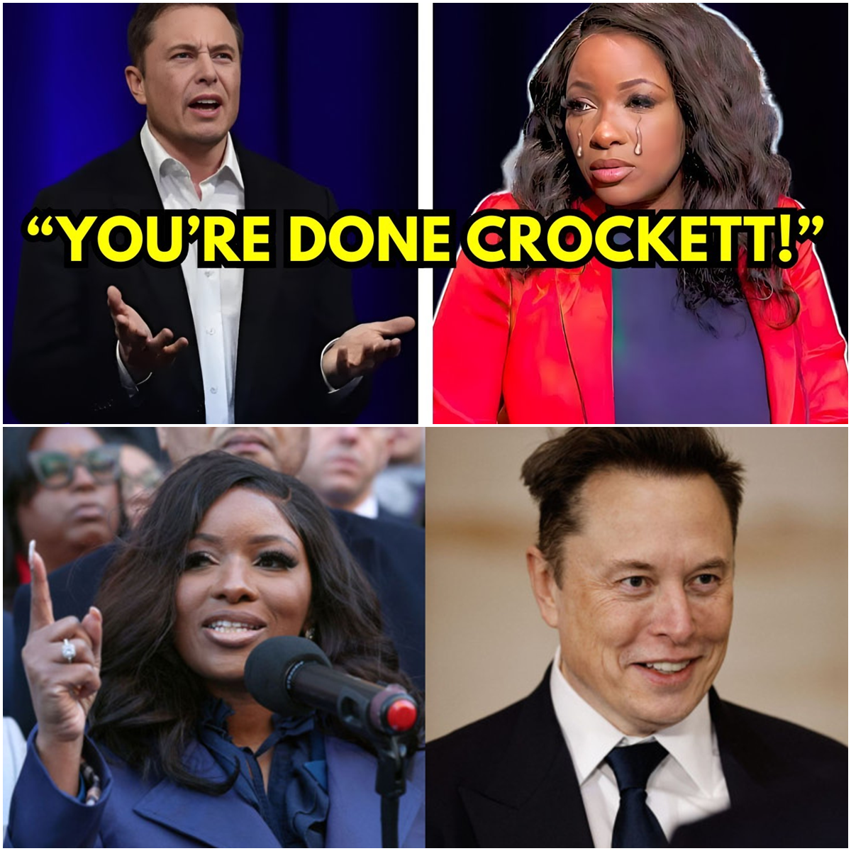 Elon Musk Delivers Brutal Live TV Reality Check to Jasmine Crockett—Shocks the Nation
