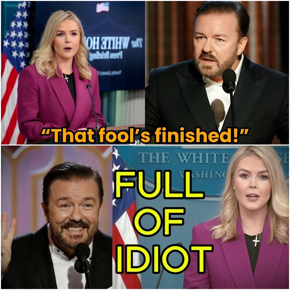 Karoline Leavitt Shocks Viewers with Brutal Clapback to Ricky Gervais on Live TV
