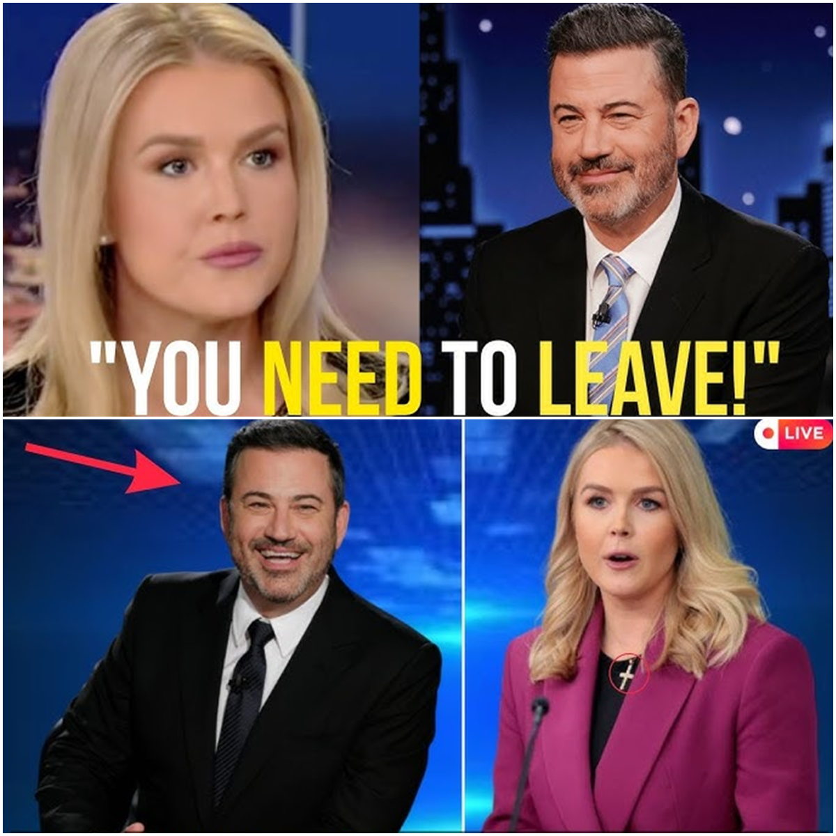 Karoline Leavitt Kicked Off Jimmy Kimmel Live in Explosive On-Air Clash—Viewers Left Speechless