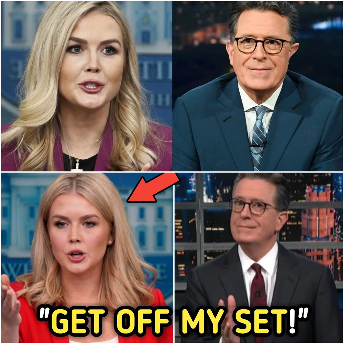 Karoline Leavitt Stuns Colbert With “Censored” Comment on Live TV—Fox News and CBS Thrown Into Chaos