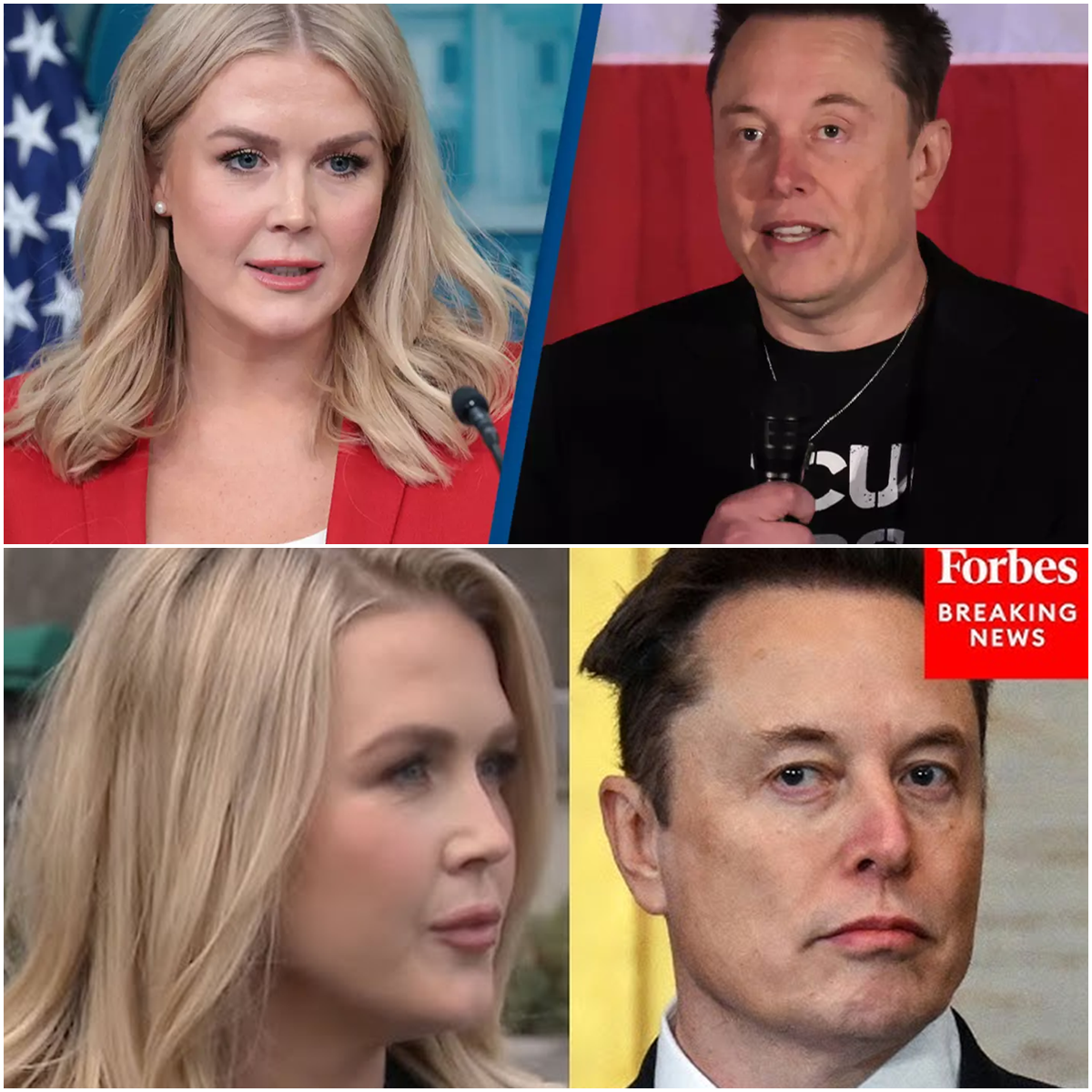 Elon Musk Publicly Confronts Karoline Leavitt—Her Savage Clapback Leaves Him Humiliated on Live Stage