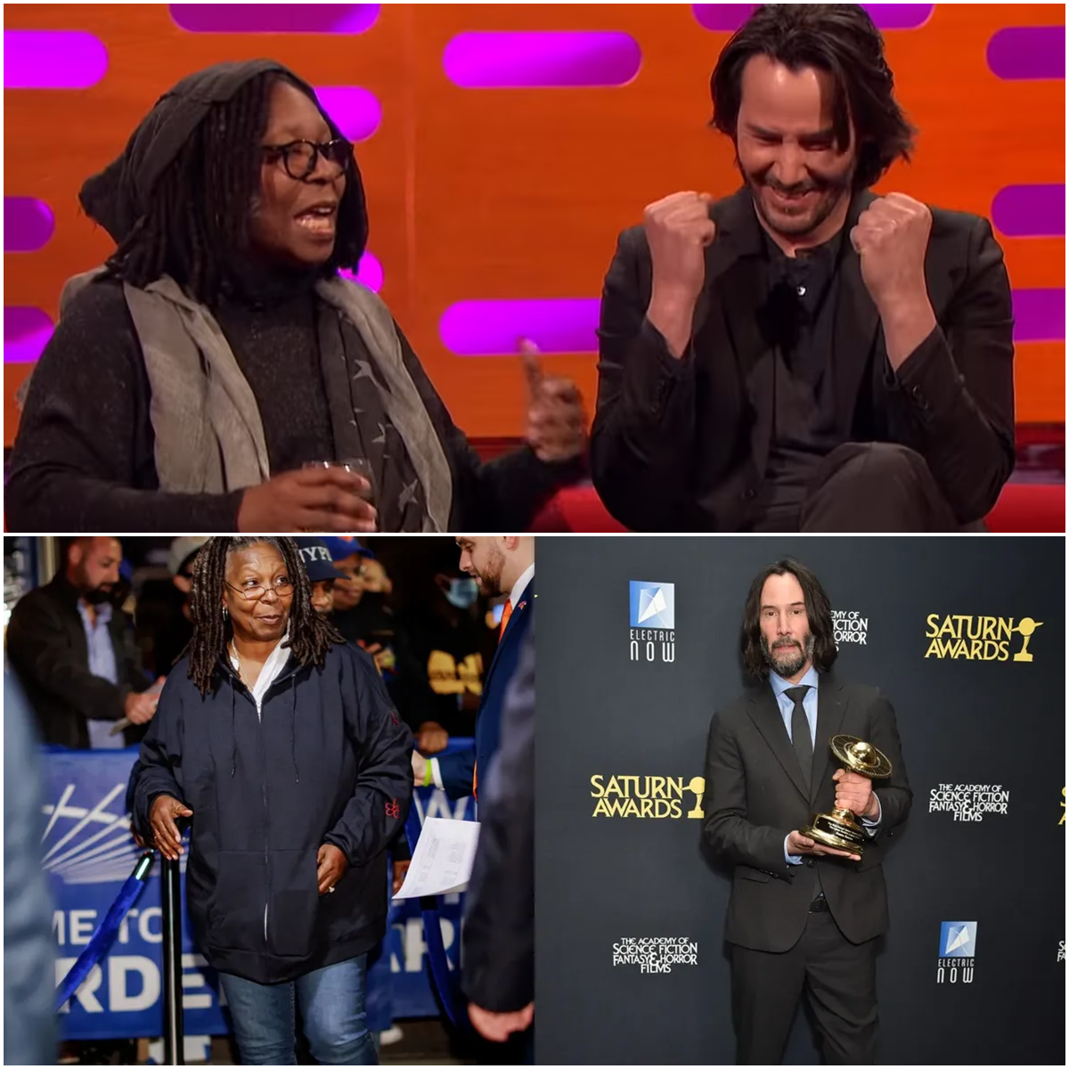 Keanu Reeves Refuses to Present Whoopi Goldberg with Lifetime Achievement Award—Calls Her “Not a Good Person”