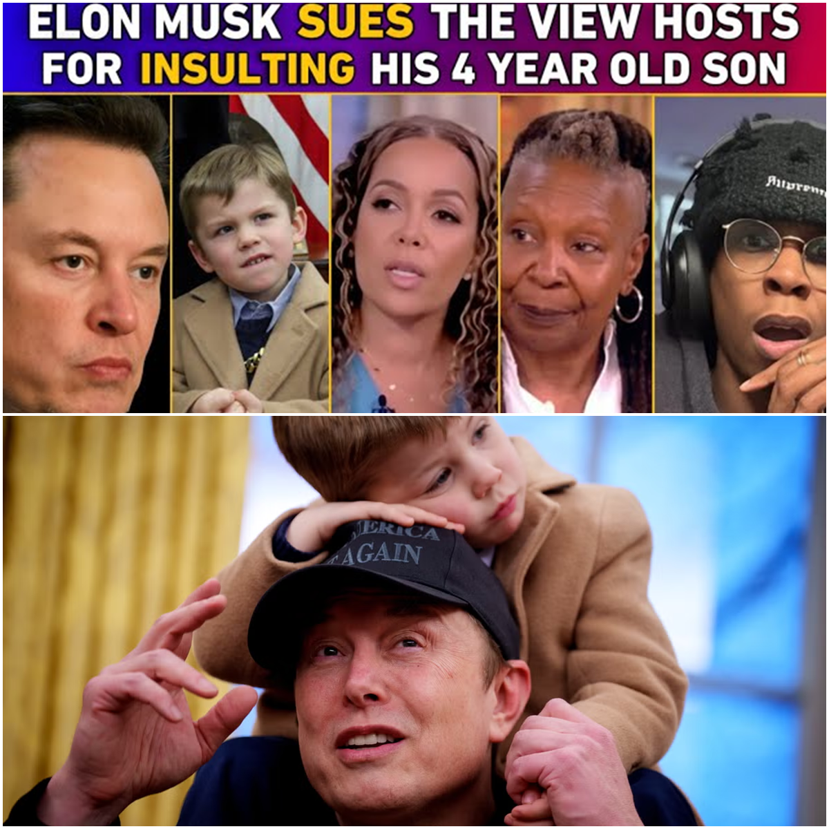 Elon Musk Stuns ‘The View’ With Explosive On-Air Confrontation Over Mocking of His 4-Year-Old Son