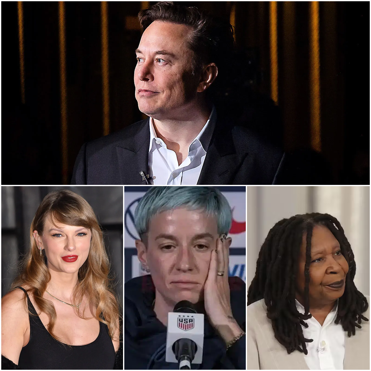 Taylor Swift, Whoopi Goldberg & Megan Rapinoe Announce Exit Plan from U.S.—Cite Elon Musk as Main Reason