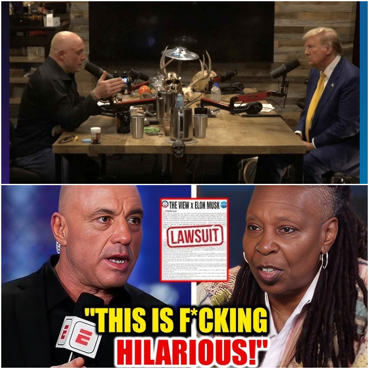 Fox News Bombshell: Joe Rogan Shuts Down Whoopi Goldberg LIVE After Her Explosive Elon Musk Allegations—His Brutal Response Has Everyone Talking