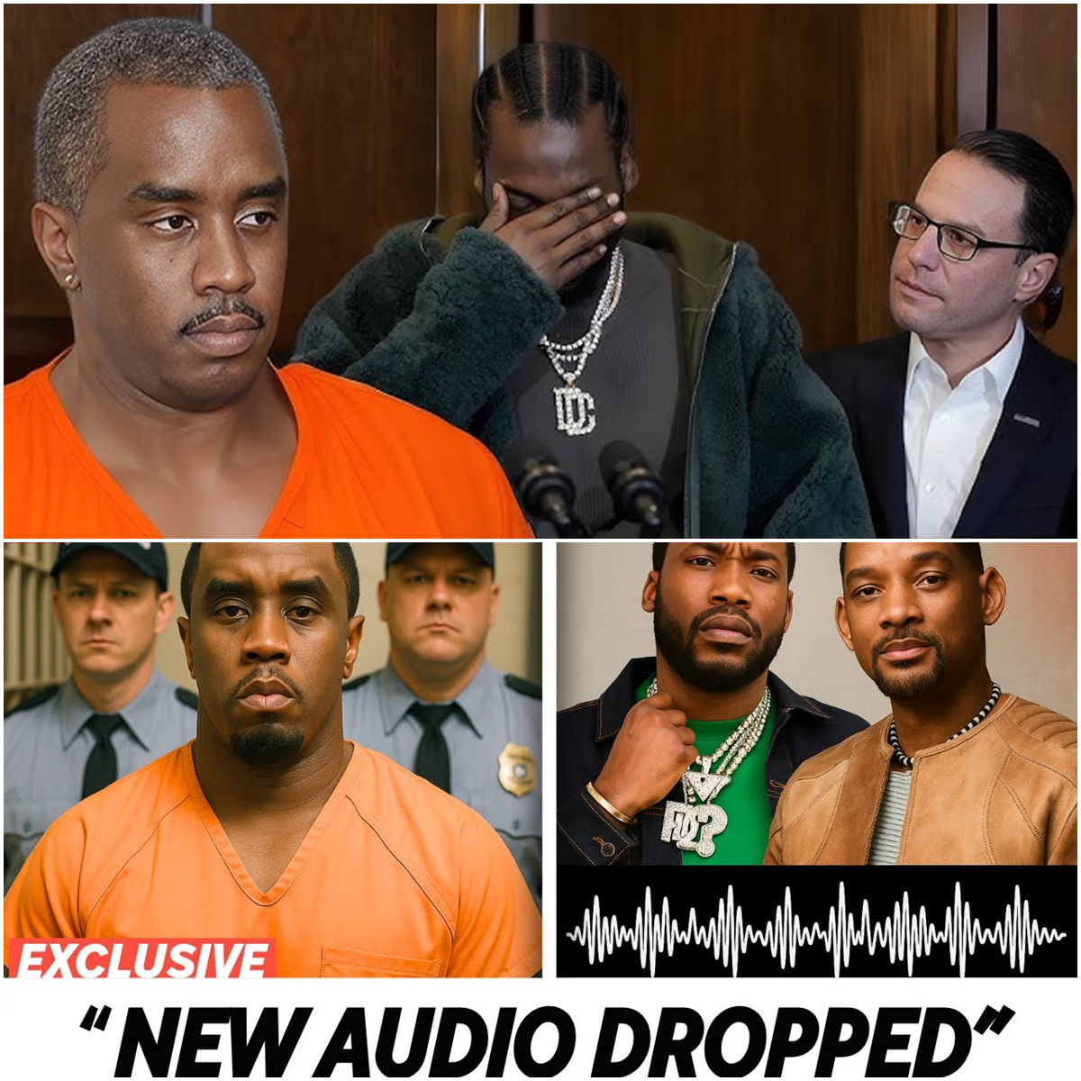 BREAKING: Diddy MELTS DOWN in Courtroom as Secret Audio With Will Smith & Meek Mill Sends Shockwaves—What Are They Hiding?