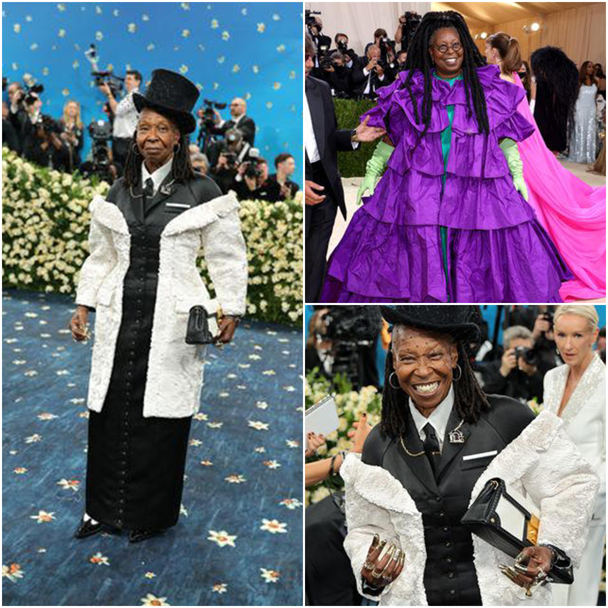 Whoopi Goldberg Stuns at Met Gala 2025 in Tuxedo Dress and Top Hat—Ditching the Gown in Epic Style Statement!