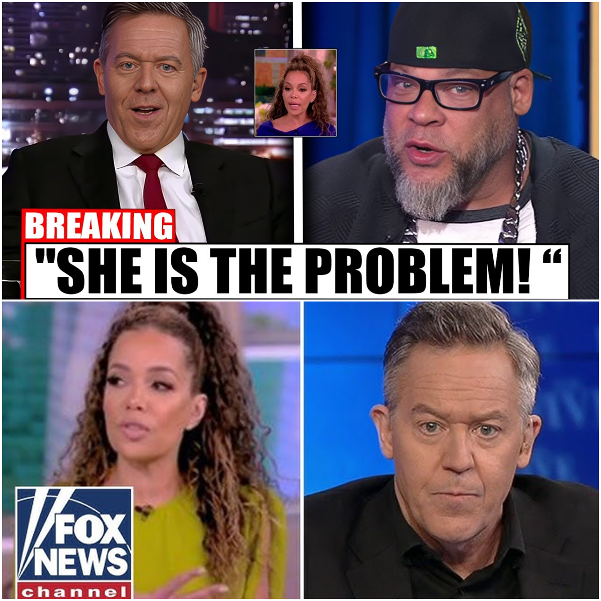 Greg Gutfeld and Tyrus Humiliate Sunny Hostin in Explosive Fox News Showdown—One Savage Line Leaves Her Co-Hosts Speechless