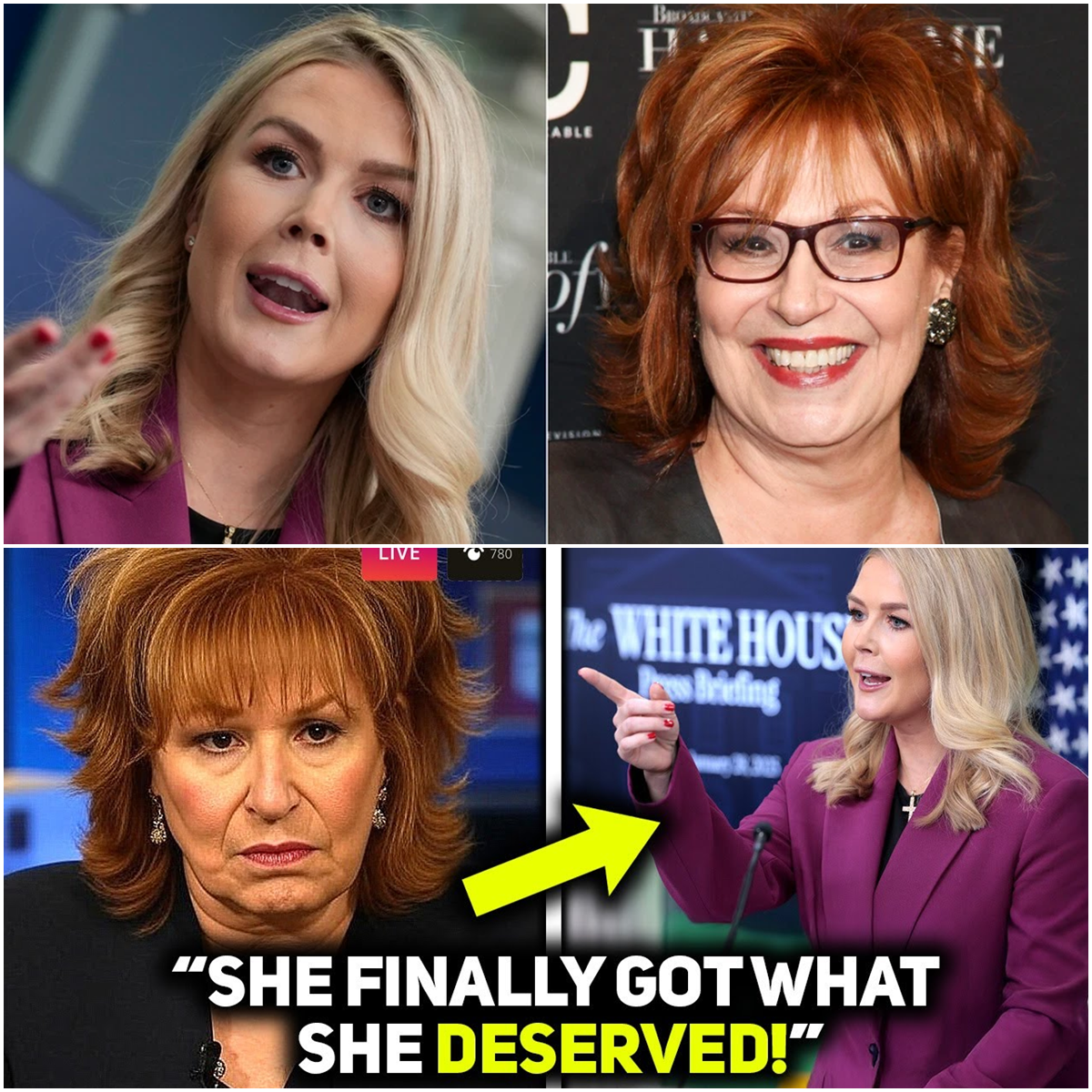 Joy Behar Forced to Apologize After Live Attack on Karoline Leavitt—What Happened Stunned Viewers